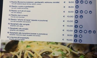 Tea Connection menu