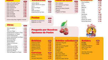 La Fiesta De Las Pupusas menu