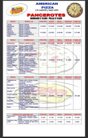 American Pizza Speisekarte