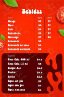 Quick Pizza Cali menu