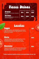 Quick Pizza Cali menu