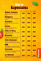 Quick Pizza Cali menu