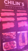 Chilin’s menu