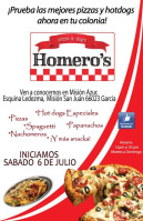 Homero's Pizza Dogs Logo