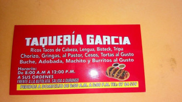 Parador Medio Oriente menu