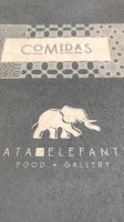 Pata De Elefante menu