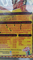 Tony’s Tacos Suc Morones Prieto Carte