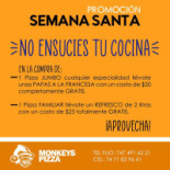 Monkeys Yab Pizza Carte