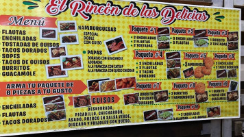 El Rincón De Las Delicias menu