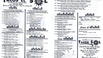 Marisquería Los Delfines Speisekarte