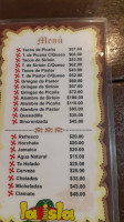 La Isla menu