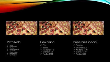 Pizza Mitla Carta