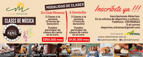 Club Miramar Carte
