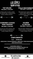 La López menu