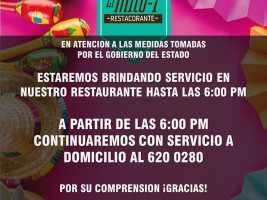 Restacorante El Mito-t, México Carte