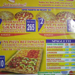 Mariscaly's Pizza Carta