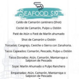 Muelle 19 Tuxpan menu