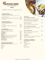 Antojitos Sandy Carta