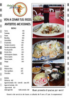 Antojitos Sandy Carta