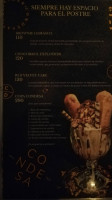 LA CONDEZA COCINA BAR menu