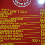 Tacos Monte Alto Cardápio