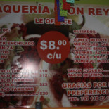 Taqueria Don Rey Carta