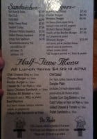 Oasis Burger Place Carta