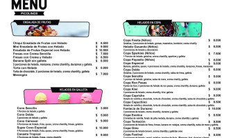 Y Heladeria Picolinos menu