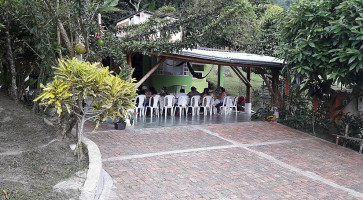 María Piquete outside