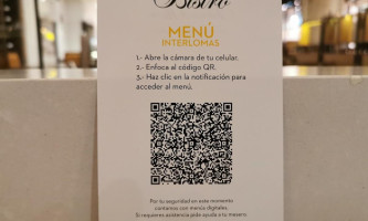Bistro Palacio De Hierro Interlomas Carta