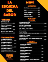La Esquina Del Sabor Carte