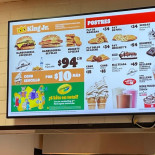 Burger King menu