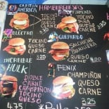 Comics Burger Carta