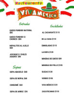 Viva México menu