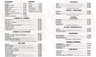 La Terraza Restaurante Bar menu