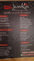 Jasskin Restaurante Bar menu