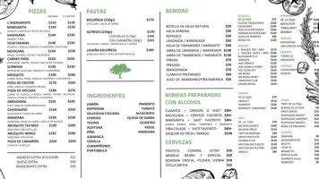 El Mezquite Verde menu