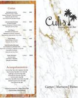 Culi's Restaurant & Bar menu