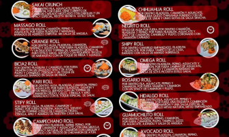 Sakai Sushi menu