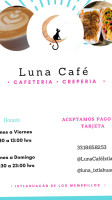 Luna Café menu