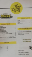 Tacos Los Capri Apodaca menu