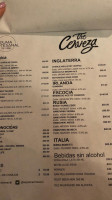 Espuma Artesanal menu