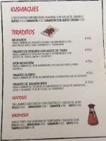 El Sushi De Holbox menu