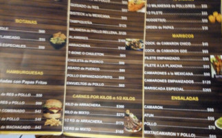 Y Rey Mar menu