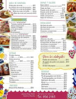 Alebrije Delicias Mexicanas menu