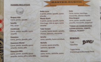 Master-rustic menu