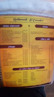 Mariscos El Cazador menu