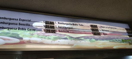 Hamburguesas Ray menu
