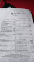 La Escondida menu