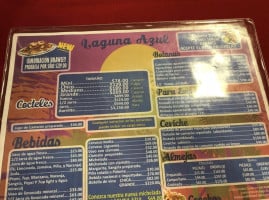 Laguna Azul menu